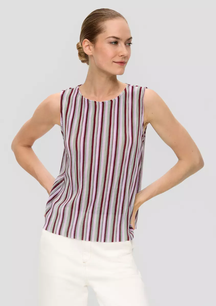 Plissiertes Top im Loose Fit