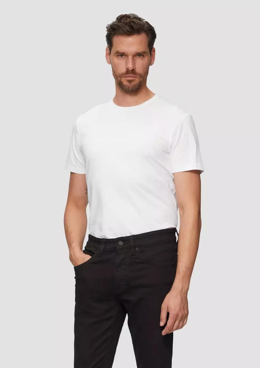 T-Shirt aus Baumwollstretch