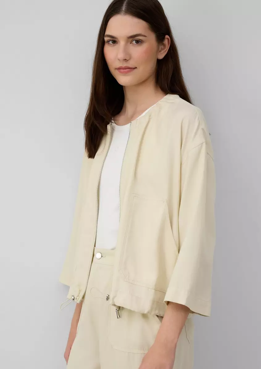 Blouson im Relaxed Fit mit 3/4-Ãrmeln