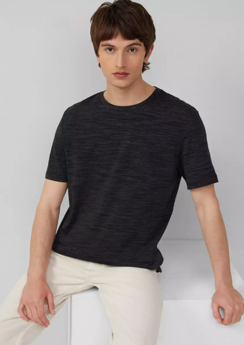 Meliertes T-Shirt aus Baumwollmix