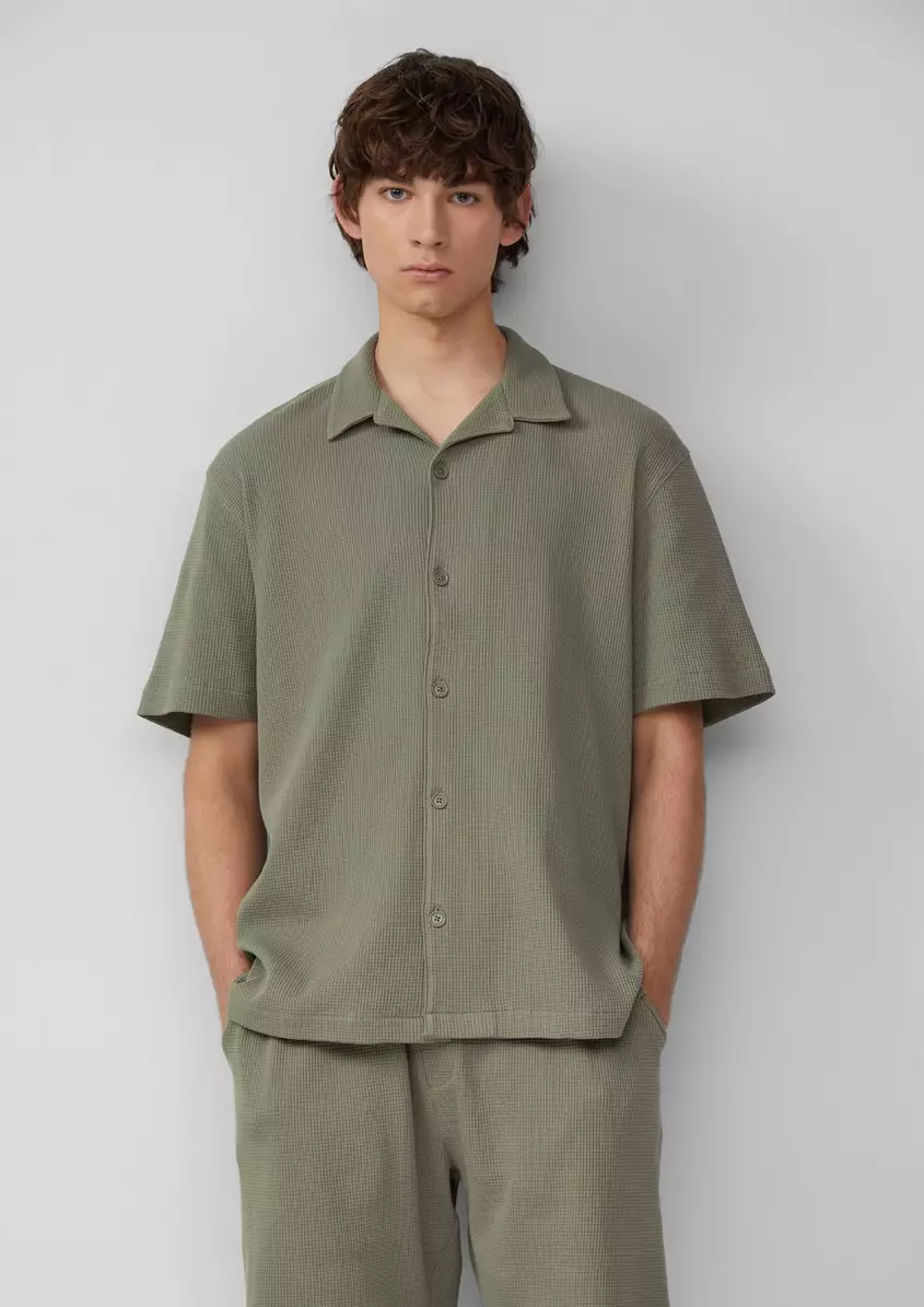 Resort Fit: Hemd aus WaffelpiquÃ©