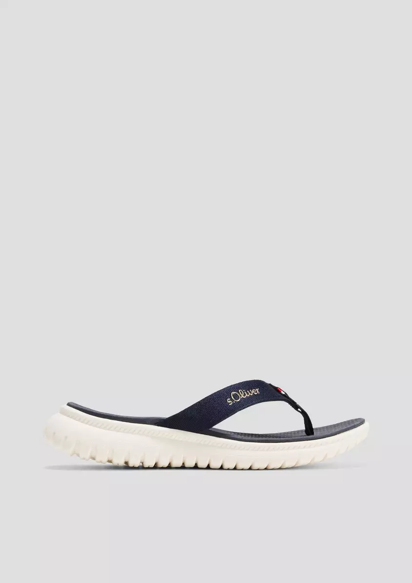 Sandalette mit Logoschriftzug