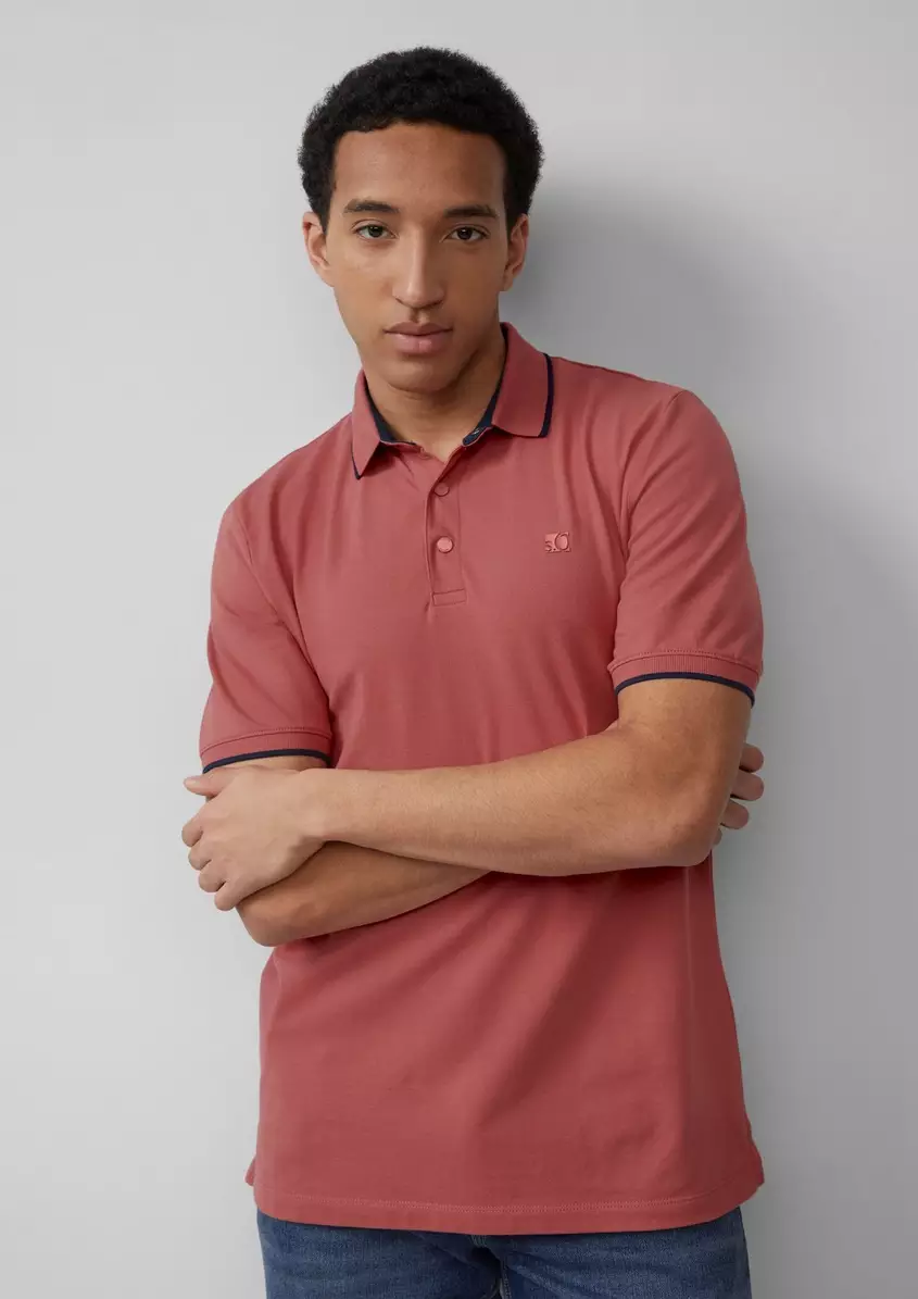 Sportives PiquÃ©-Poloshirt mit Kontrast-Details