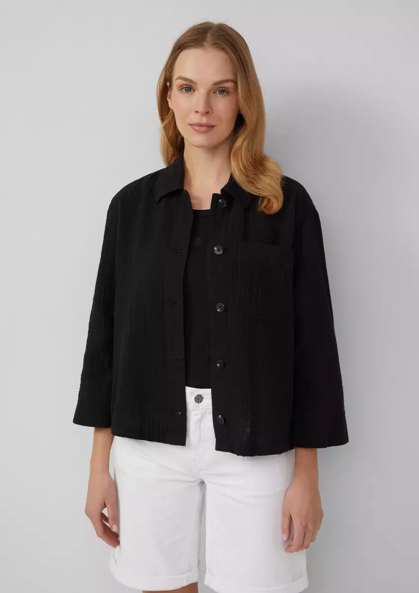 Blusen-Overshirt aus Musselin