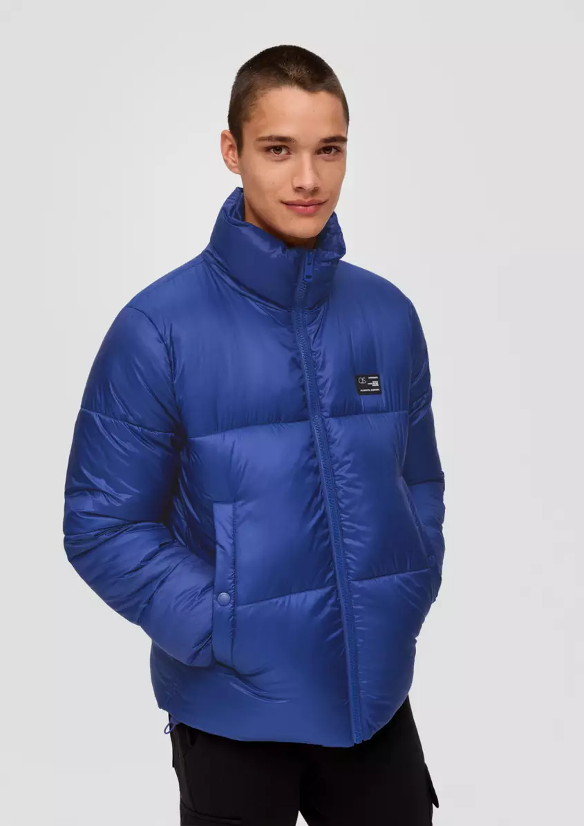 Steppjacke mit Label-Patch