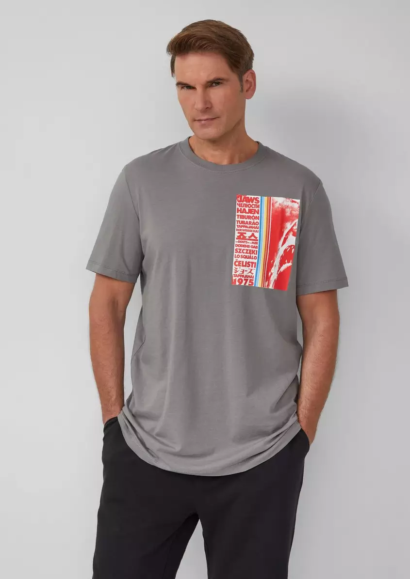 T-Shirt aus Baumwolle mit JawsÂ© UCS LLC-Print