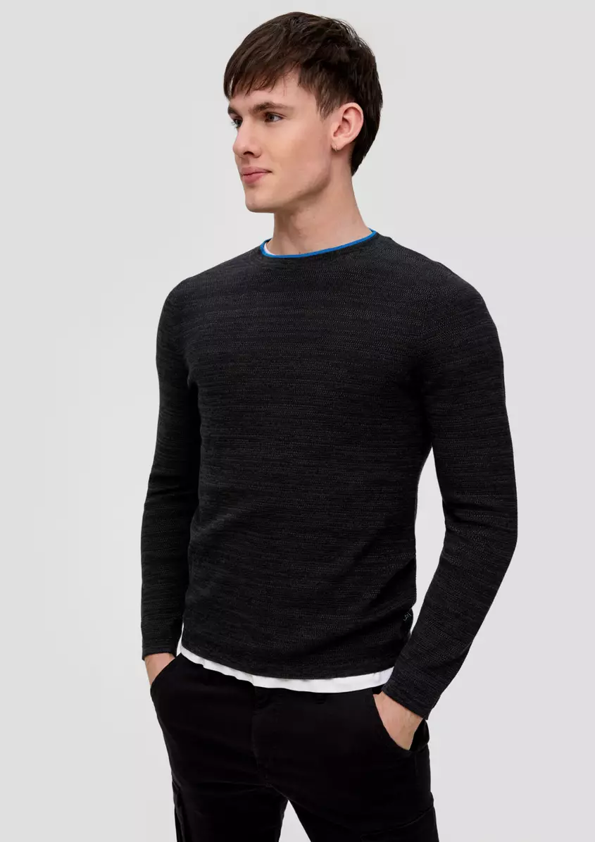 Strickpullover aus reiner Baumwolle