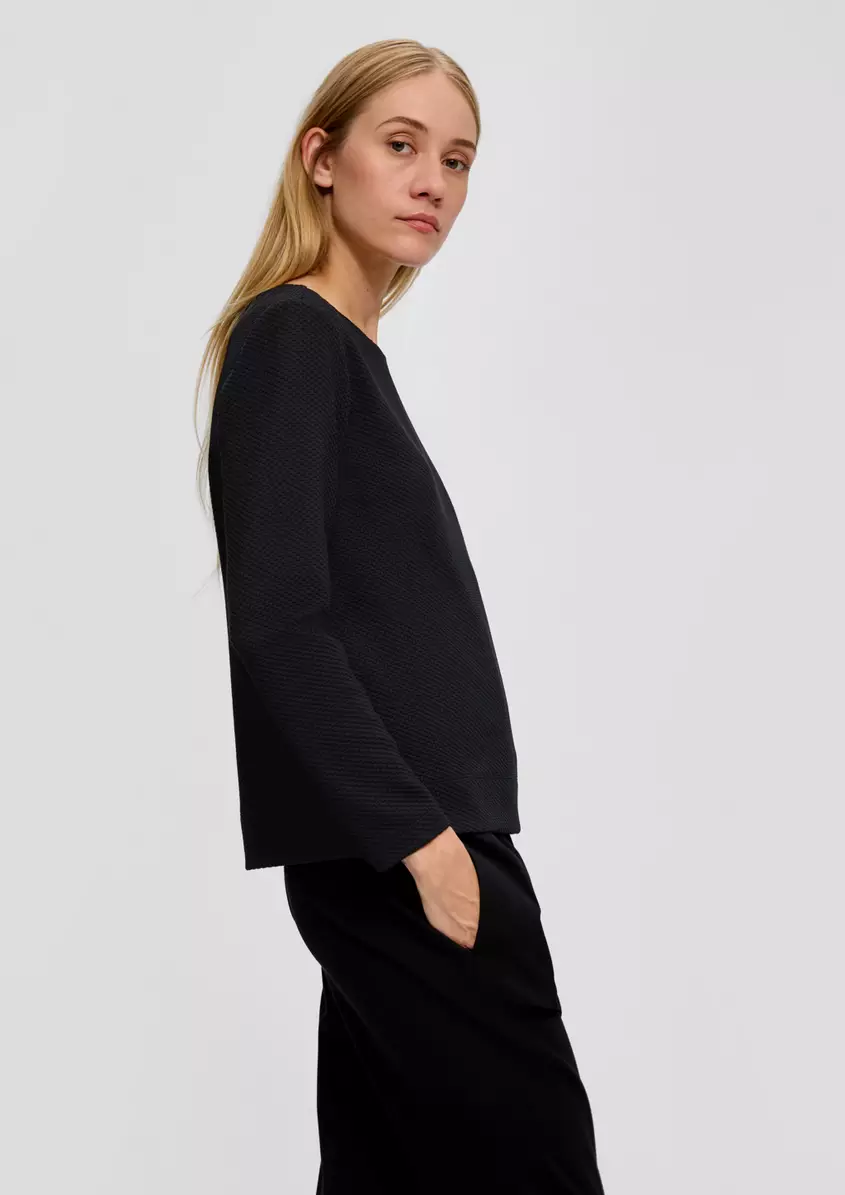 Jacquard-Pullover aus Viskosemix