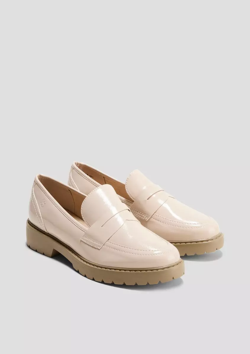 Loafer in Leder-Optik
