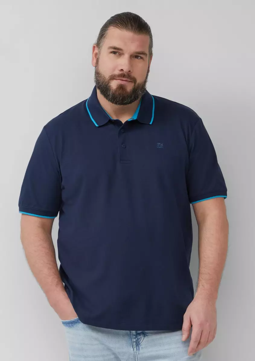 Sportives PiquÃ©-Poloshirt mit Kontrast-Details