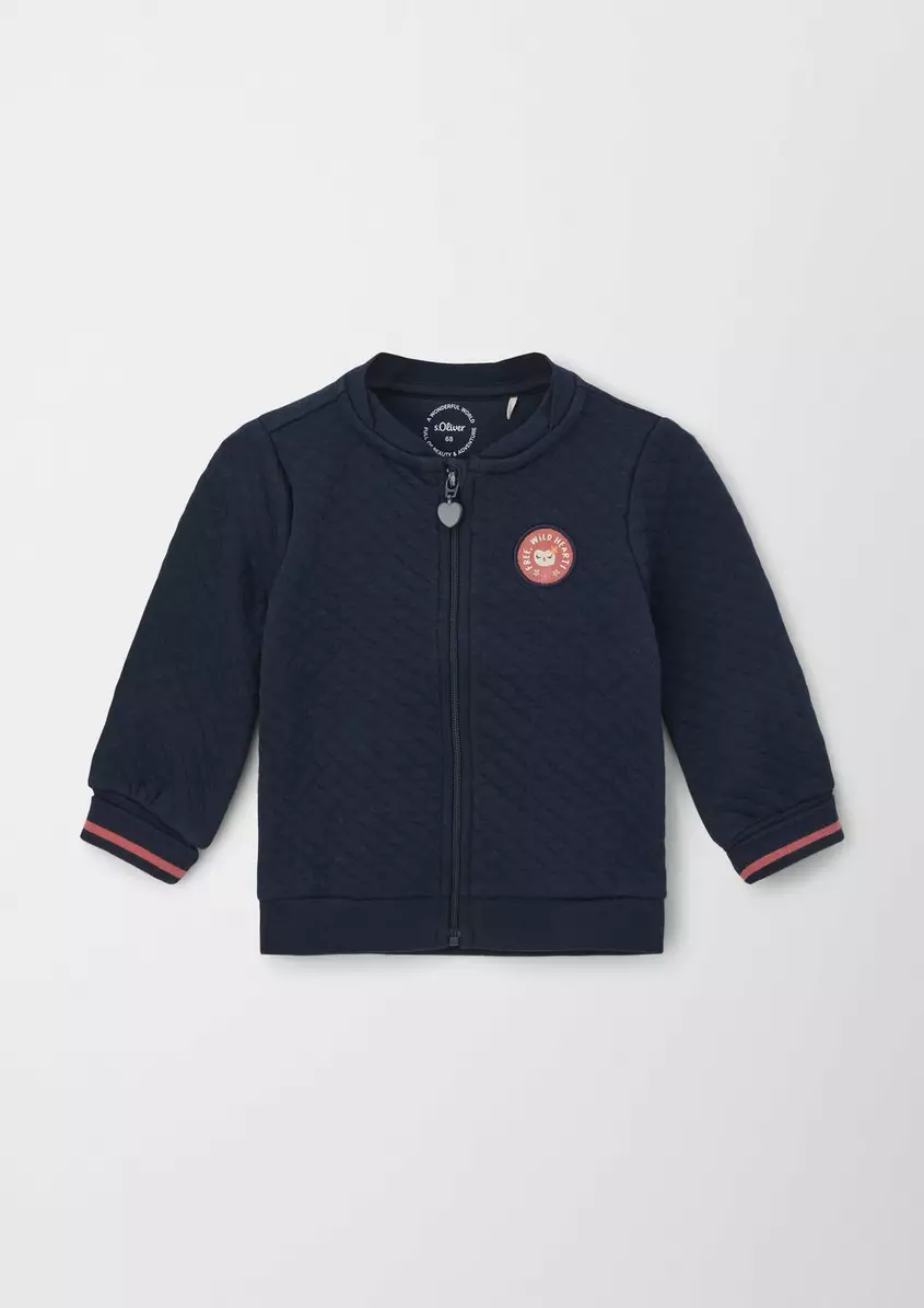 Jacke mit Jacquard-Steppung