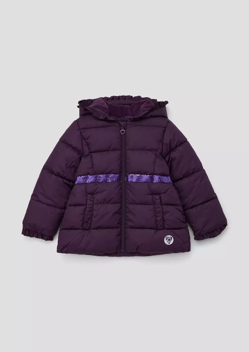 Steppjacke mit Pailletten