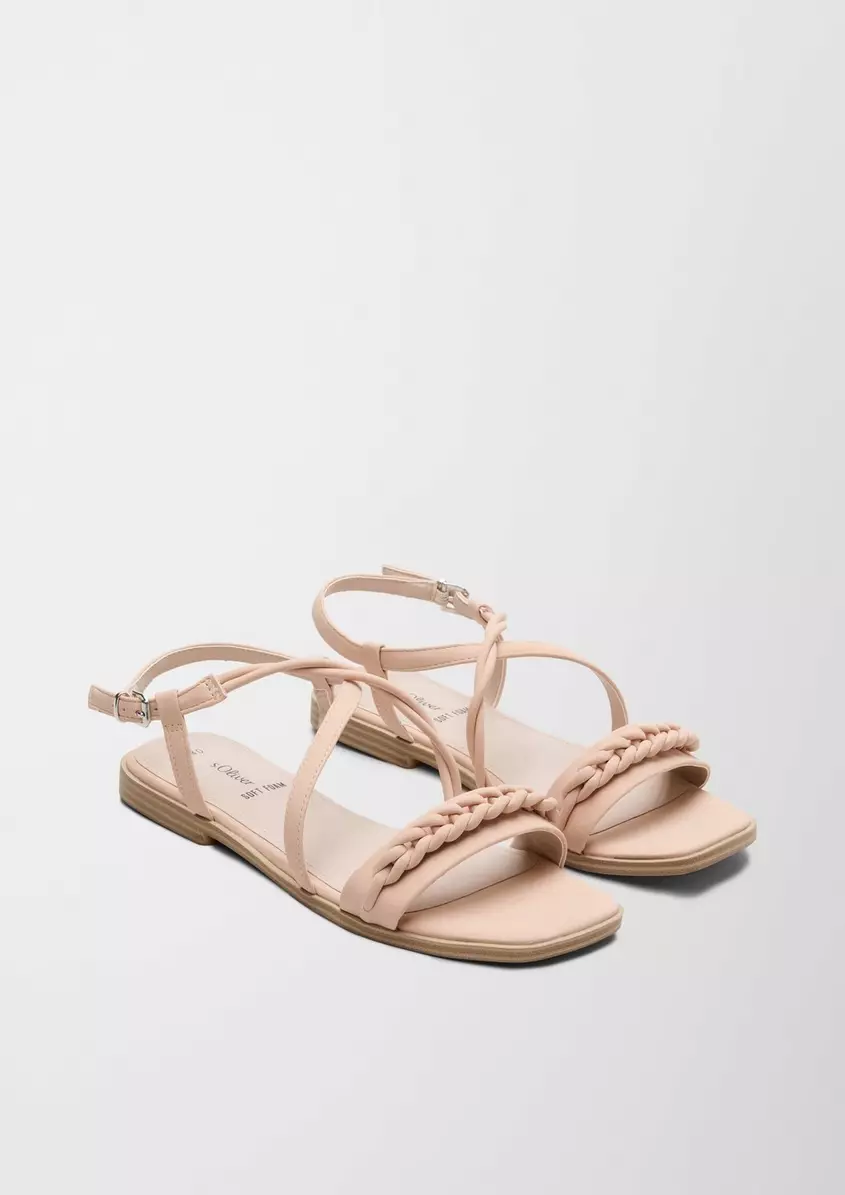 Sandalen mit Flecht-Detail