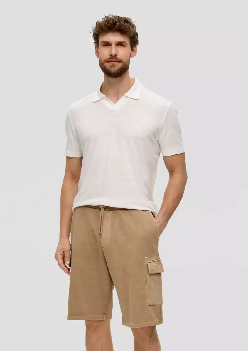 Relaxed Fit: Cargo-Bermuda