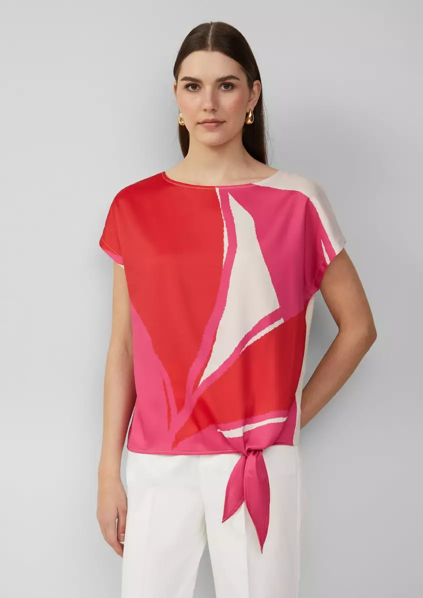 Blusenshirt mit Knotendetail