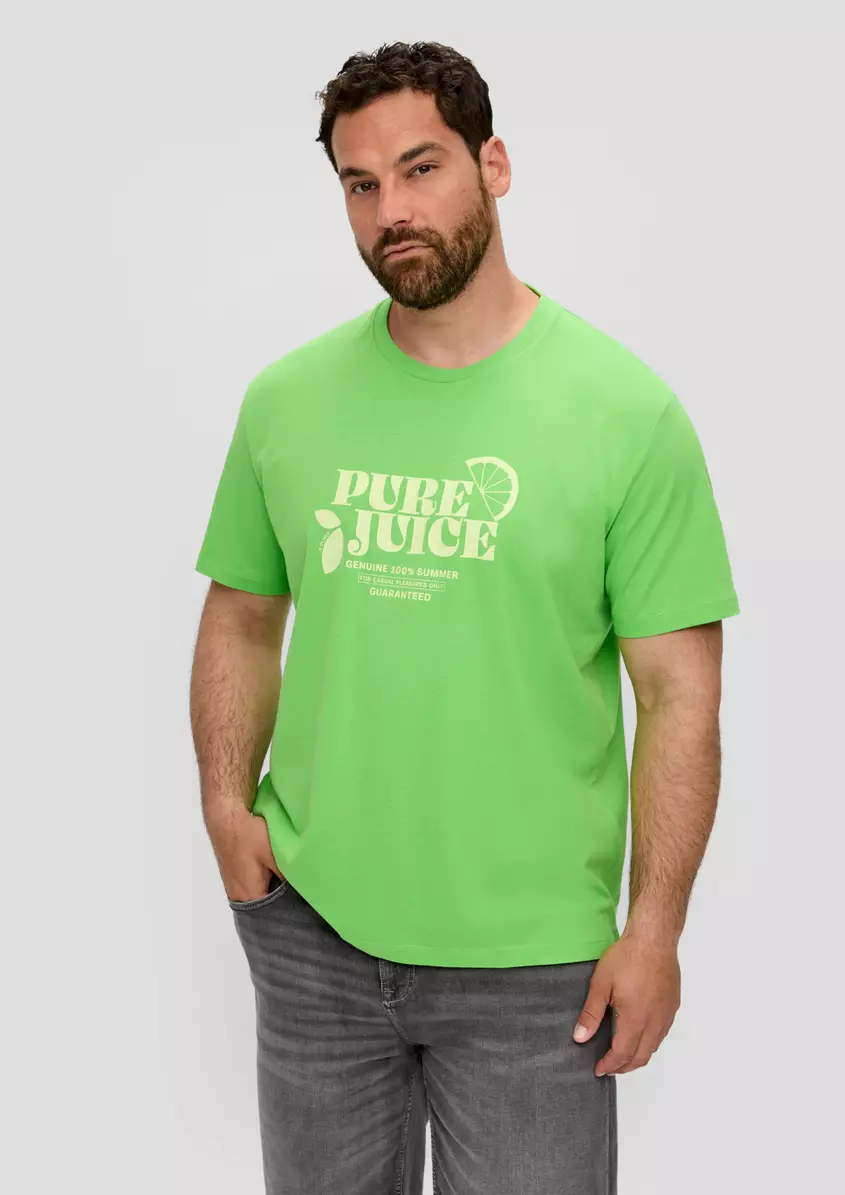 Baumwoll-T-Shirt mit Frontprint