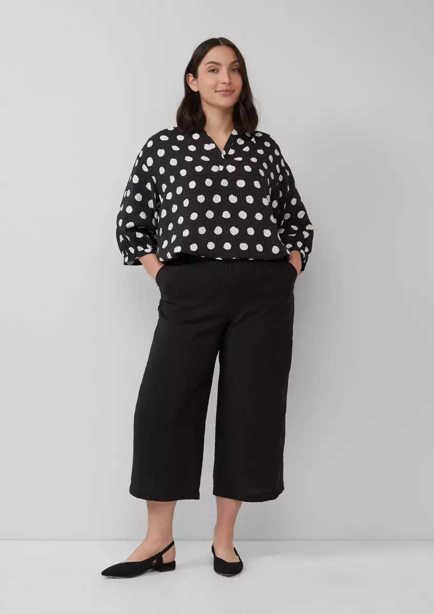 Strukturierte Culotte aus Viskosemix