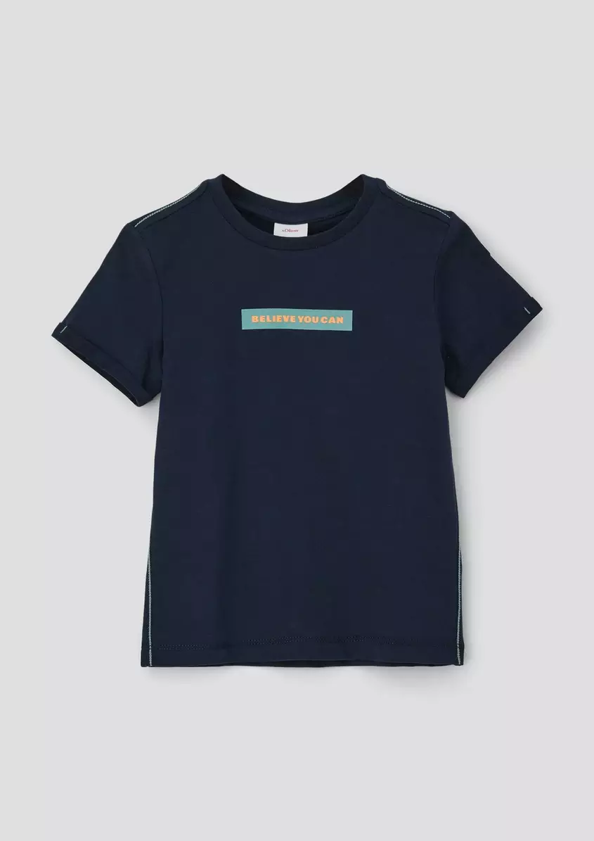 T-Shirt mit KontrastnÃ¤hten