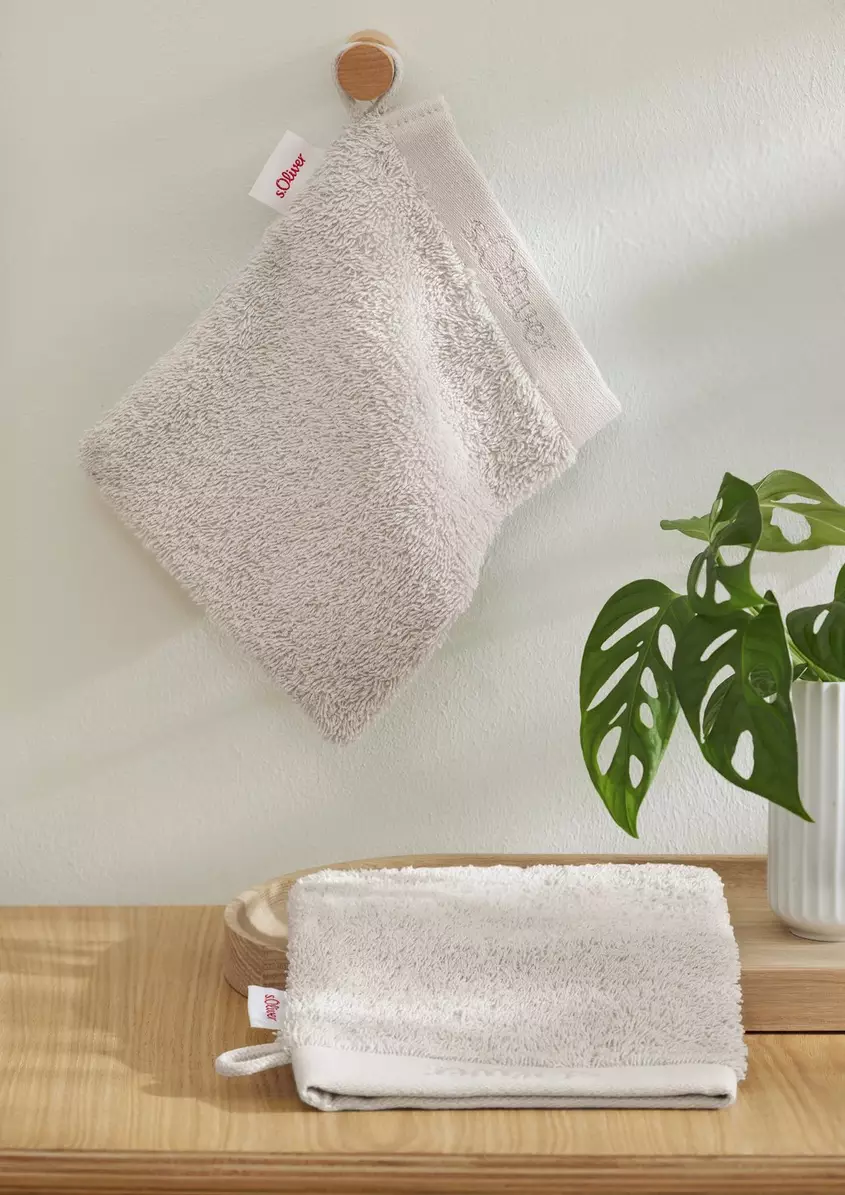 Waschhandschuh aus reiner Baumwolle
