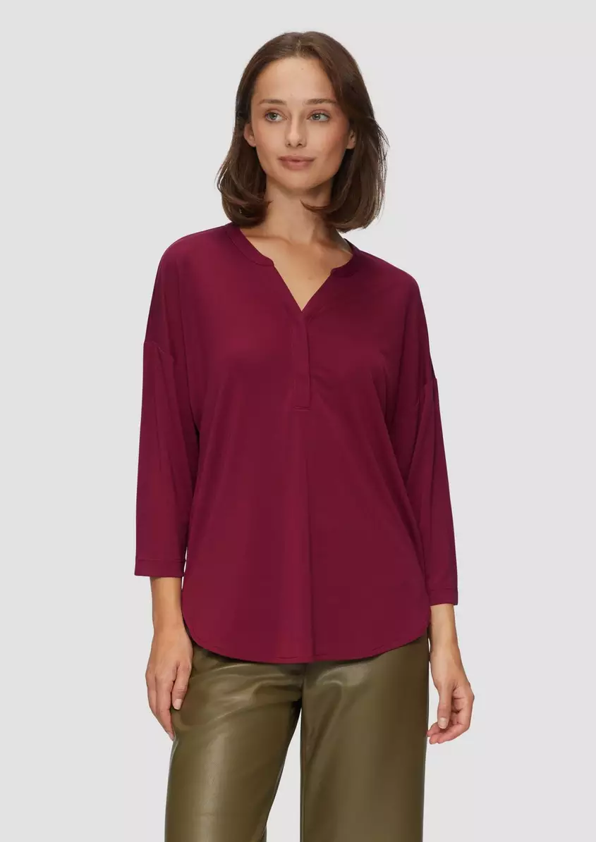 Blusenshirt aus flieÃendem Modalmix