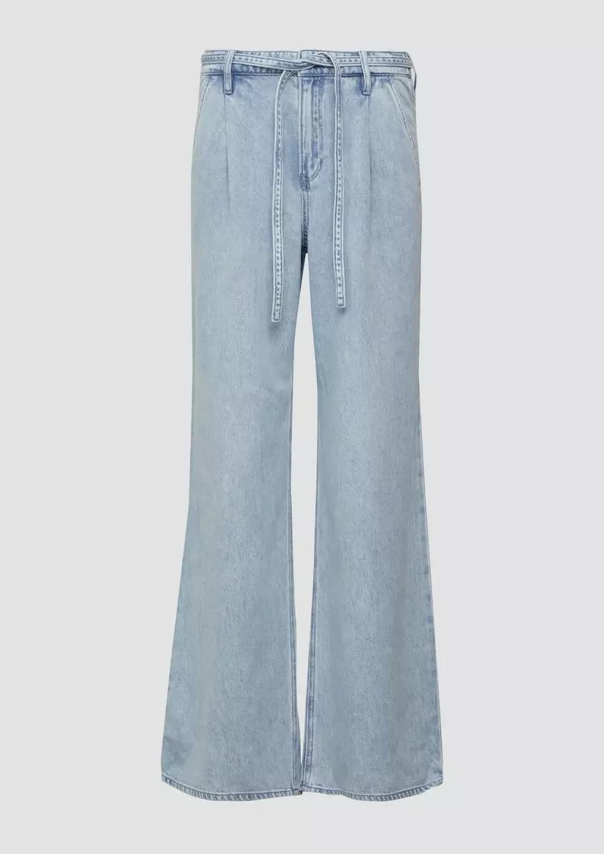 Jeans Suri / Regular Fit / High Rise / Wide Leg / BindegÃ¼rtel