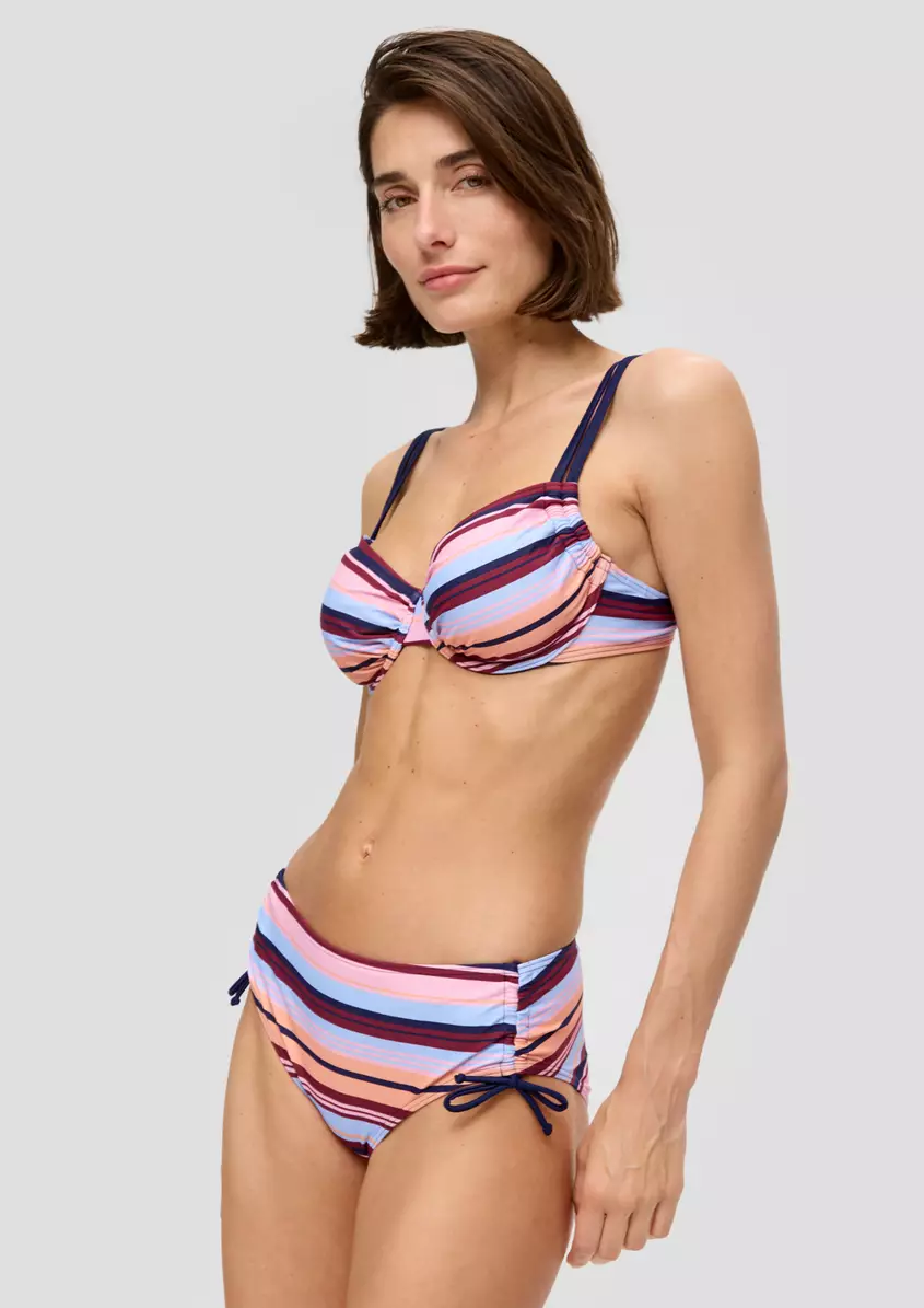 Bikinihose mit Raffung