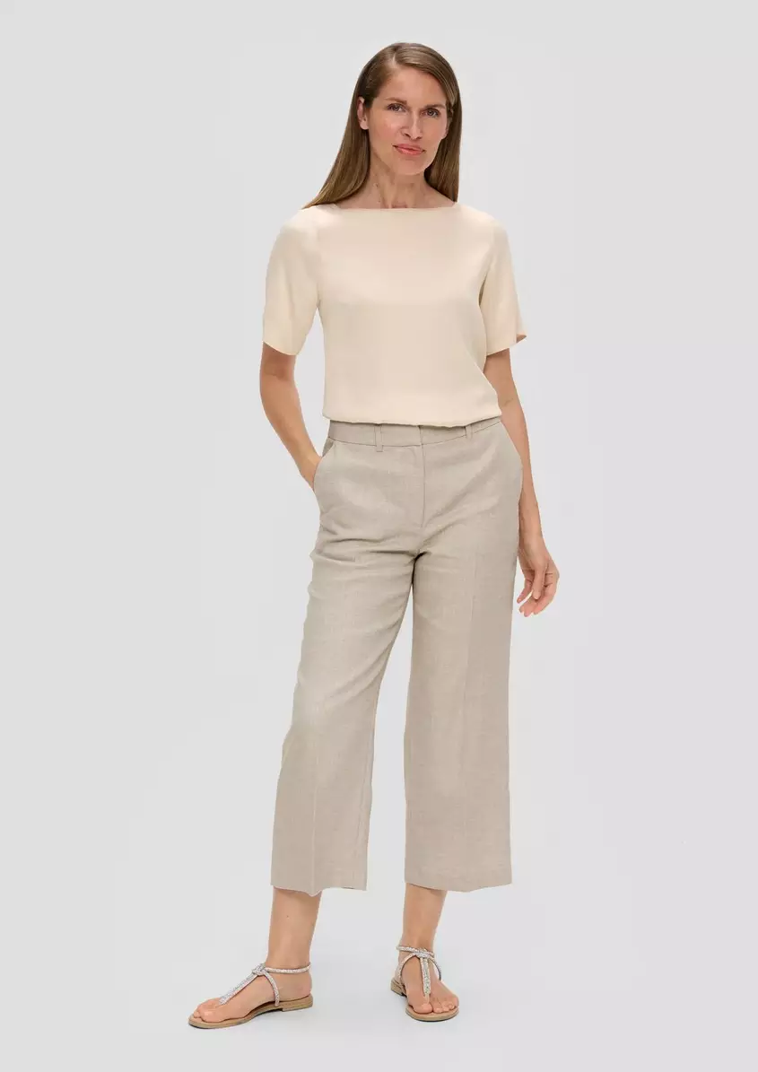 Culotte aus Leinenmix