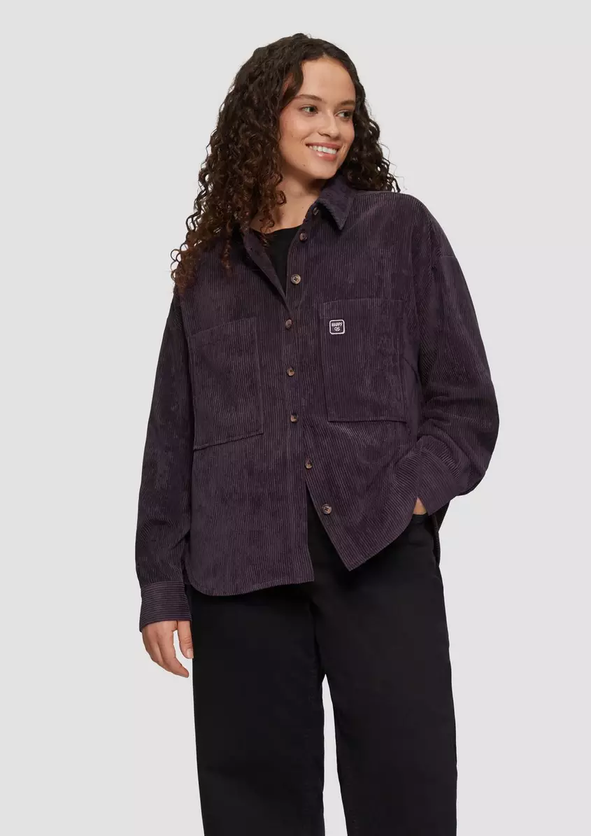 Cord-Overshirt im Relaxed Fit