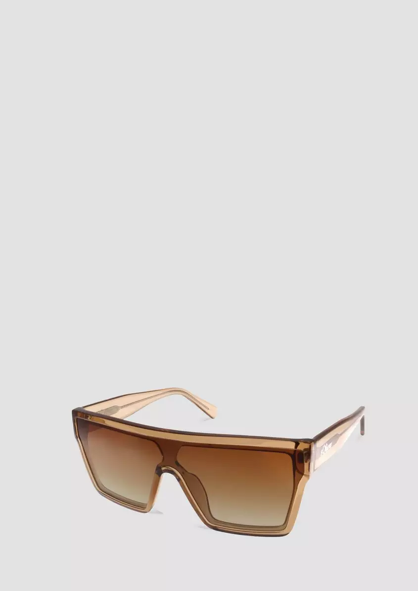 Sonnenbrille mit eckigem Rahmen