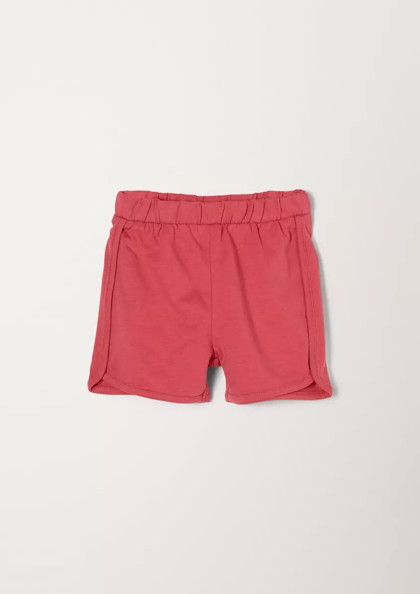 Unifarbene Shorts mit Elastikbund