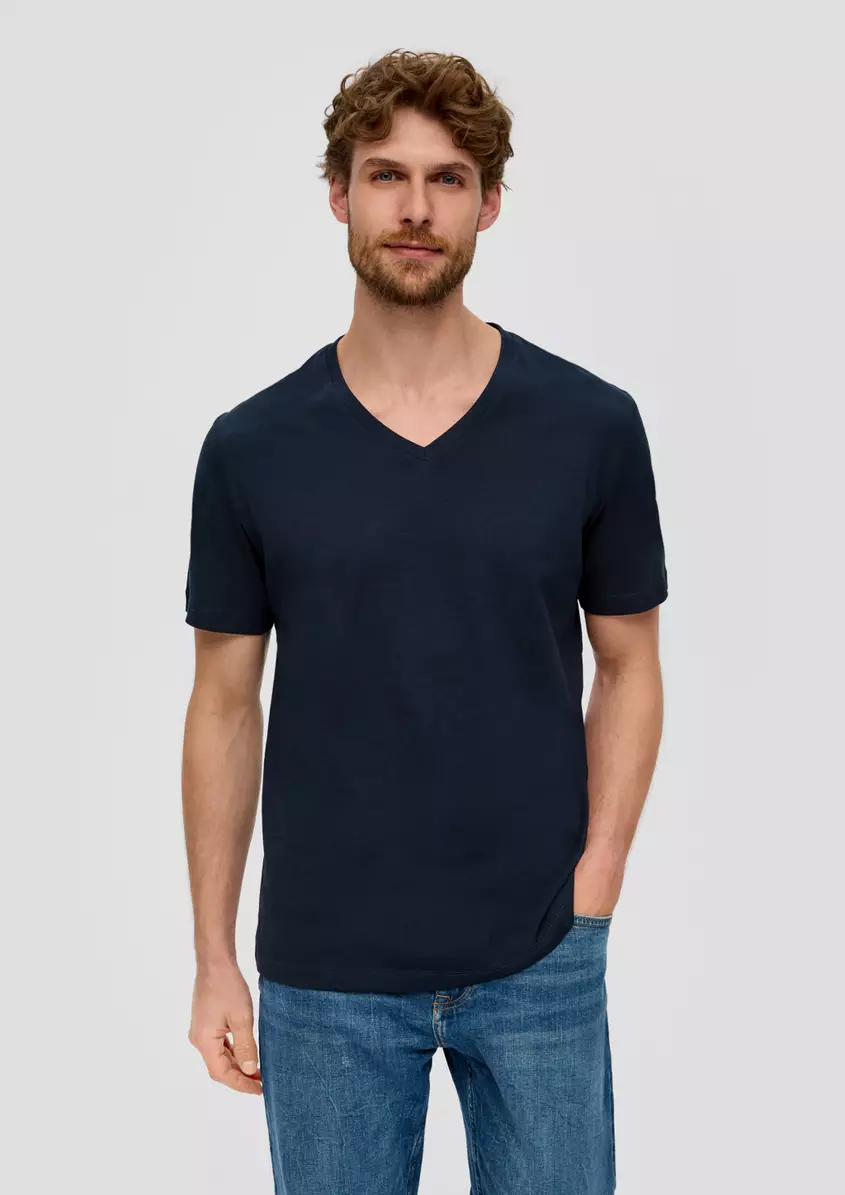 Basic-T-Shirt aus Baumwolle im 2er-Pack