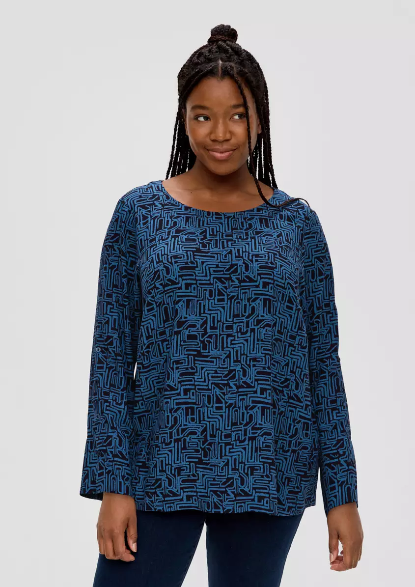CrÃªpe-Bluse aus Viskose