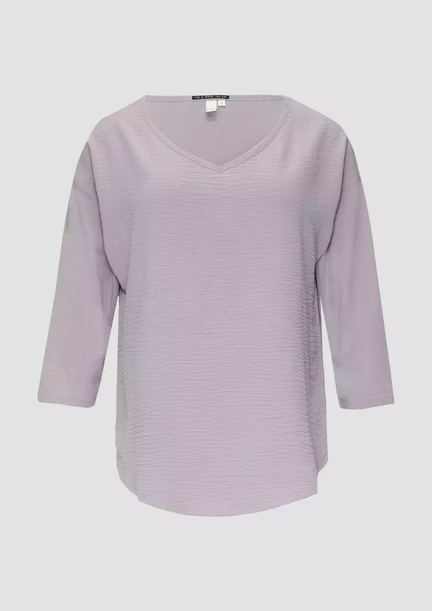 3/4-Arm-Shirt im Fabricmix