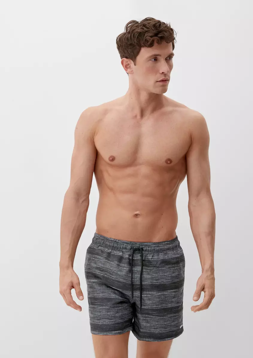 Badeshorts in melierter Optik