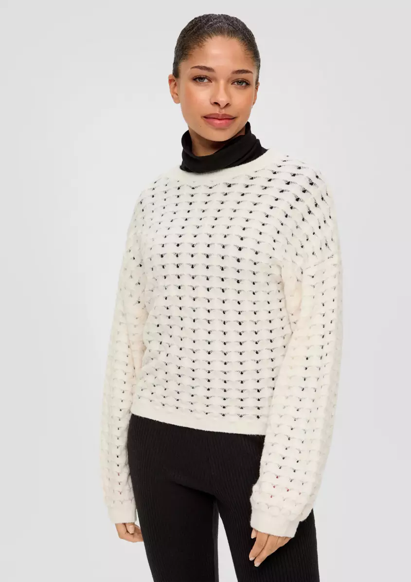 Strickpullover aus Baumwollmix