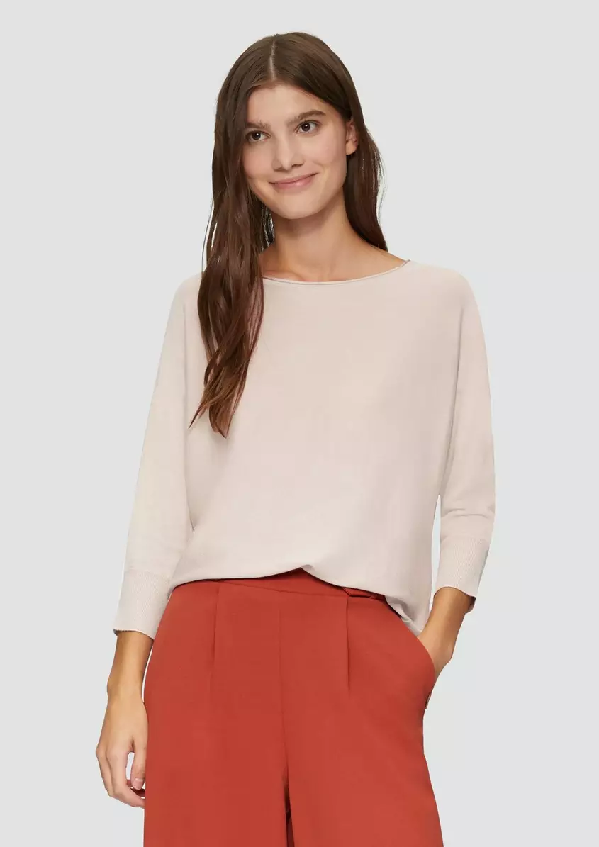 Viskosemix-Pullover mit FledermausÃ¤rmeln