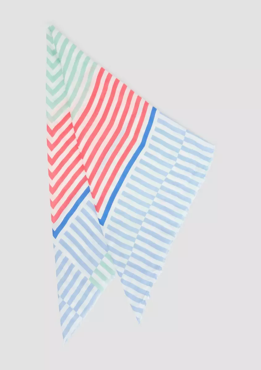 LÃ¤ssiger quadratischer Schal aus Viskosemix