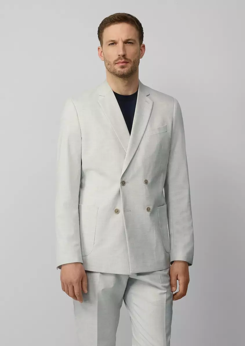 s.O PURE: Zweireihiges Sakko im Slim Fit