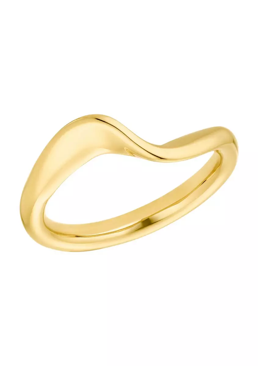 Geschwungener Edelstahl-Ring