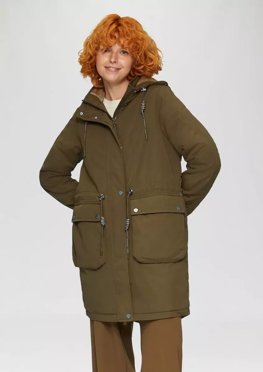 GefÃ¼tterter Parka mit Kapuze