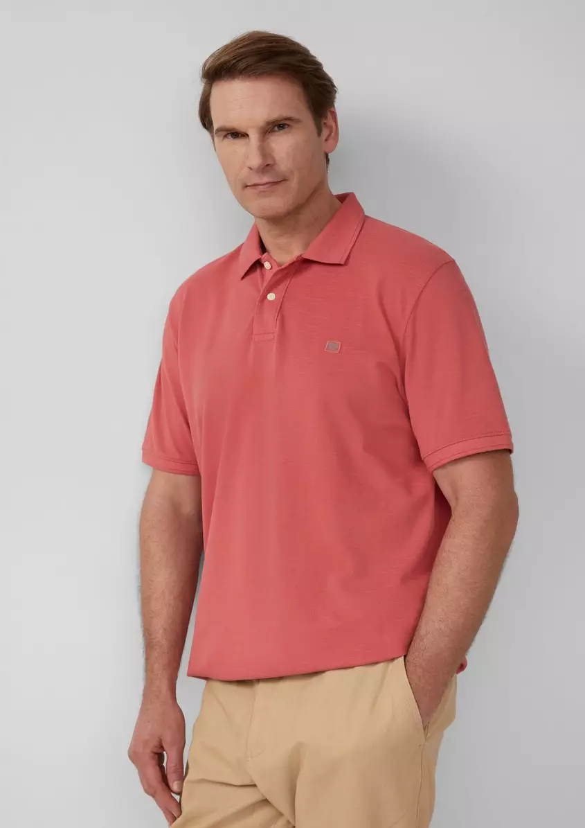 Poloshirt mit kleinem Labelpatch