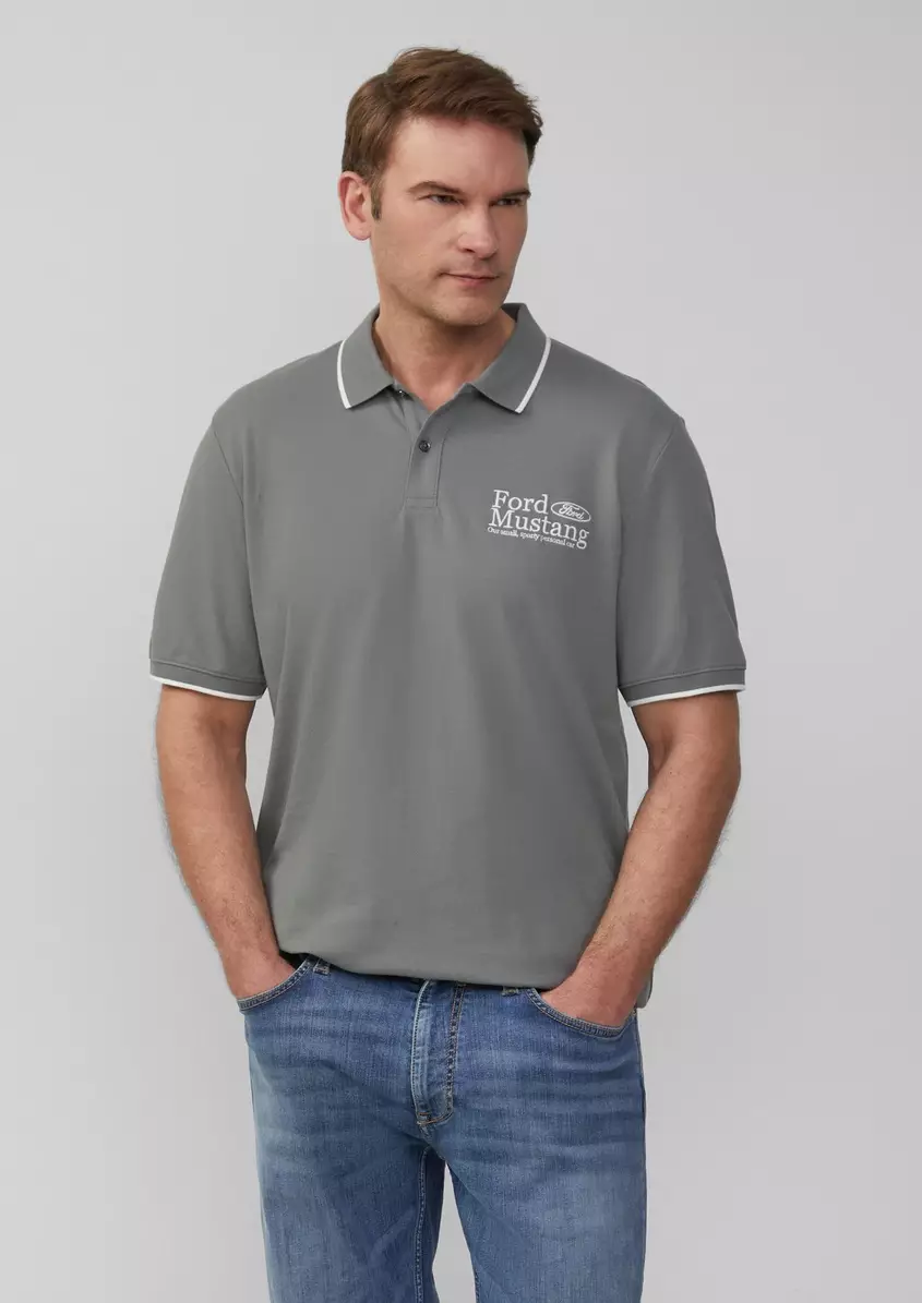 Poloshirt aus PiquÃ© mit Stickerei und FordÂ®-Artwork