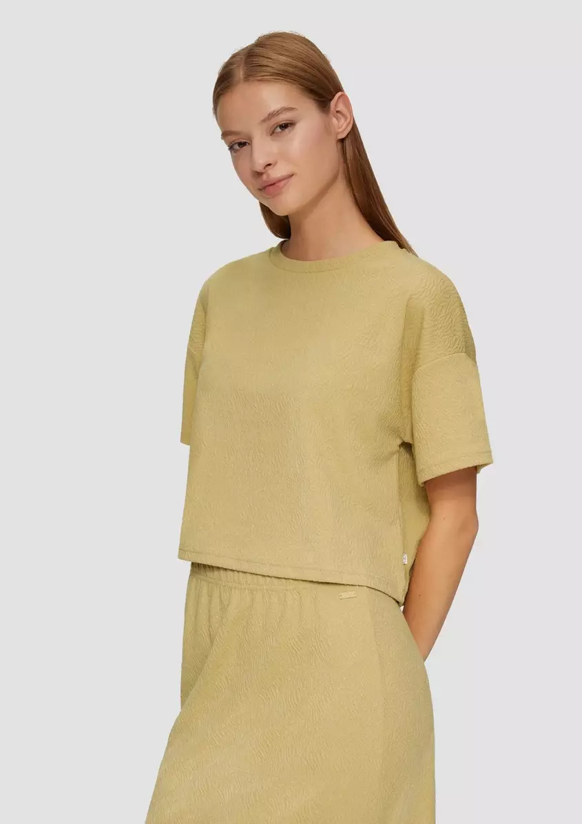 VerkÃ¼rztes Oversized T-Shirt mit Struktur
