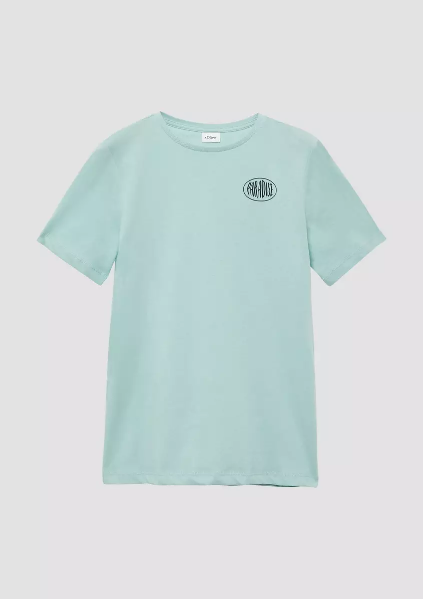 Baumwoll-T-Shirt mit Front- und RÃ¼ckenprint