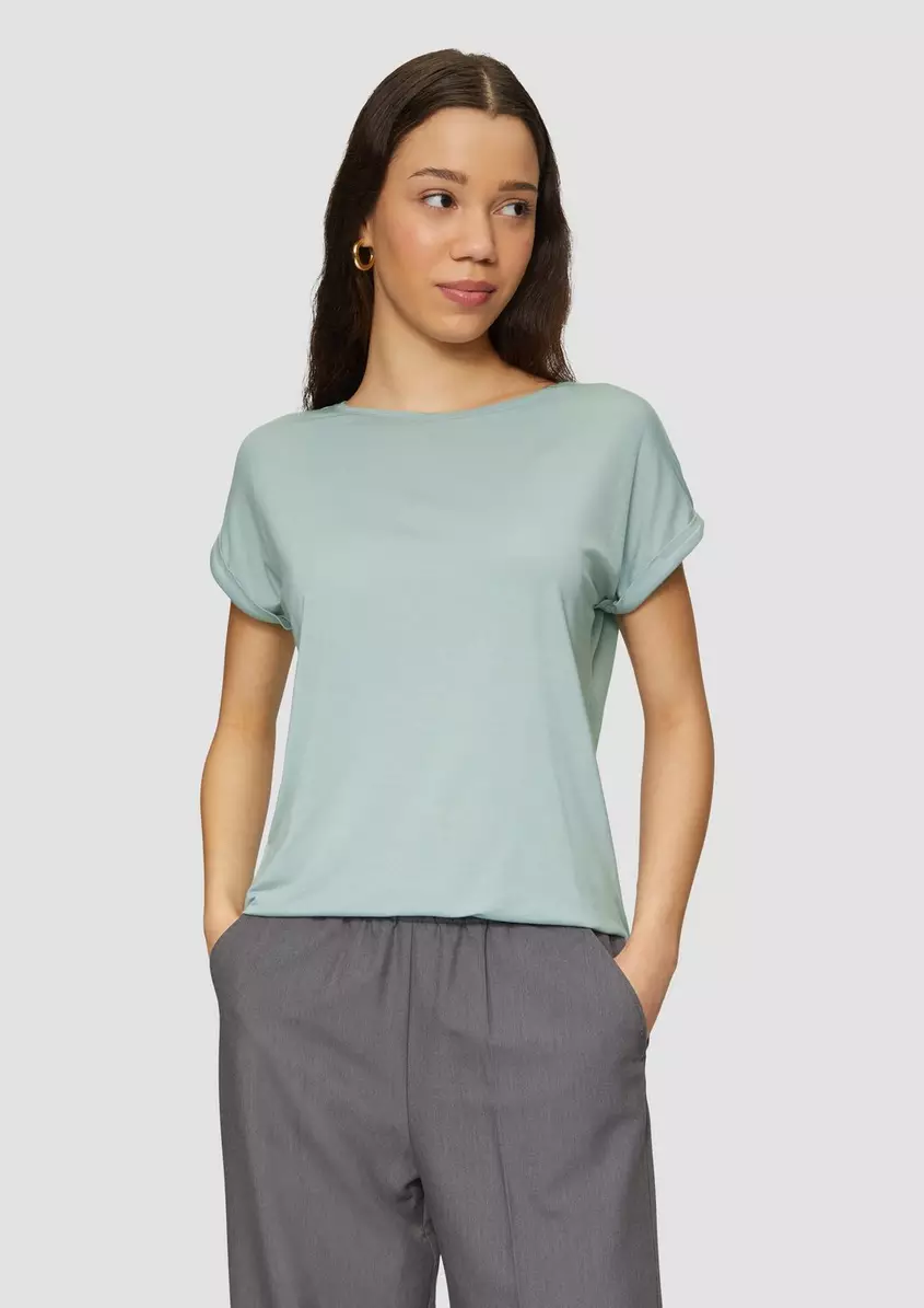 Loose Fit-Shirt im Lyocellmix
