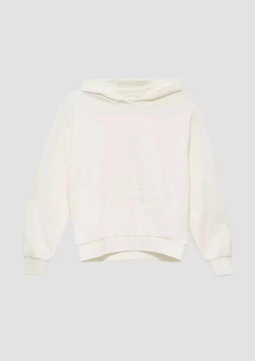 Oversized-Sweatshirt mit Kapuze und gummiertem Frontprint