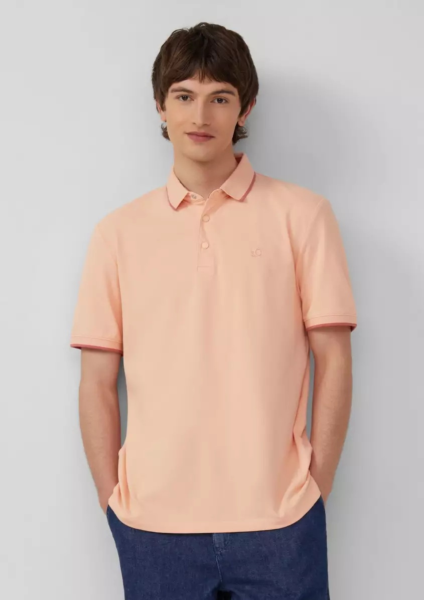 Sportives PiquÃ©-Poloshirt mit Kontrast-Details