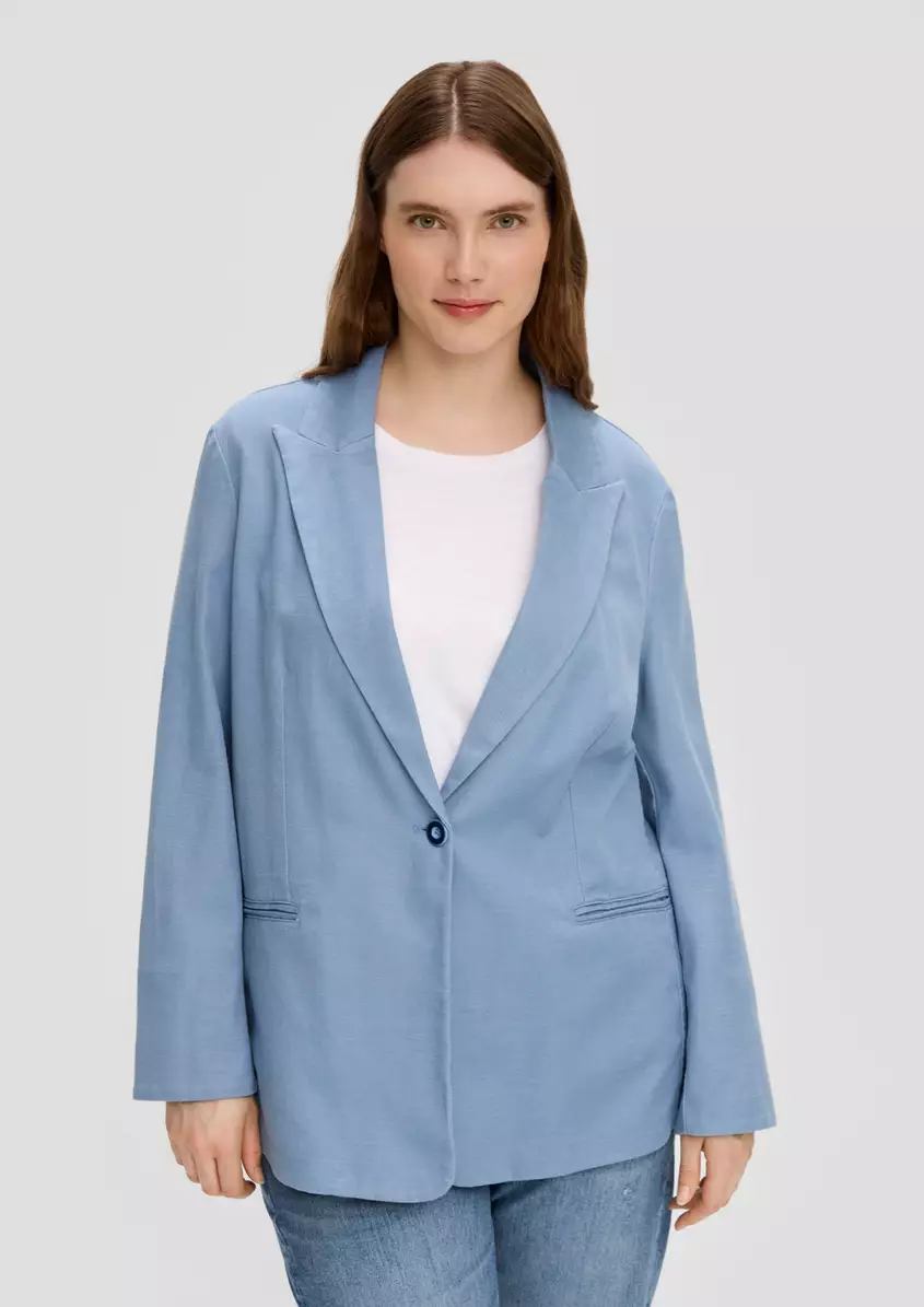 Blazer aus Twill