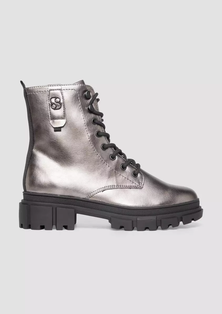 Stiefeletten mit SchnÃ¼rung und ReiÃverschluss