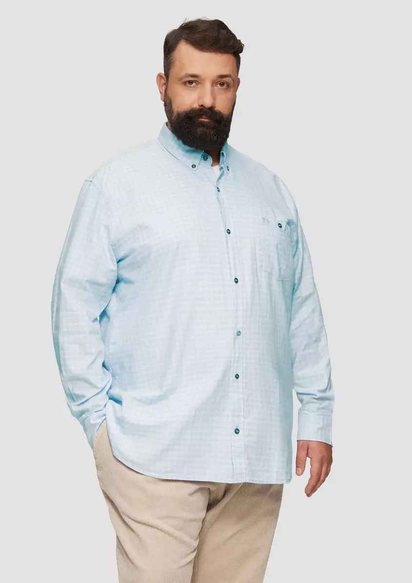 Regular Fit: Kariertes Hemd mit Button-Down-Kragen